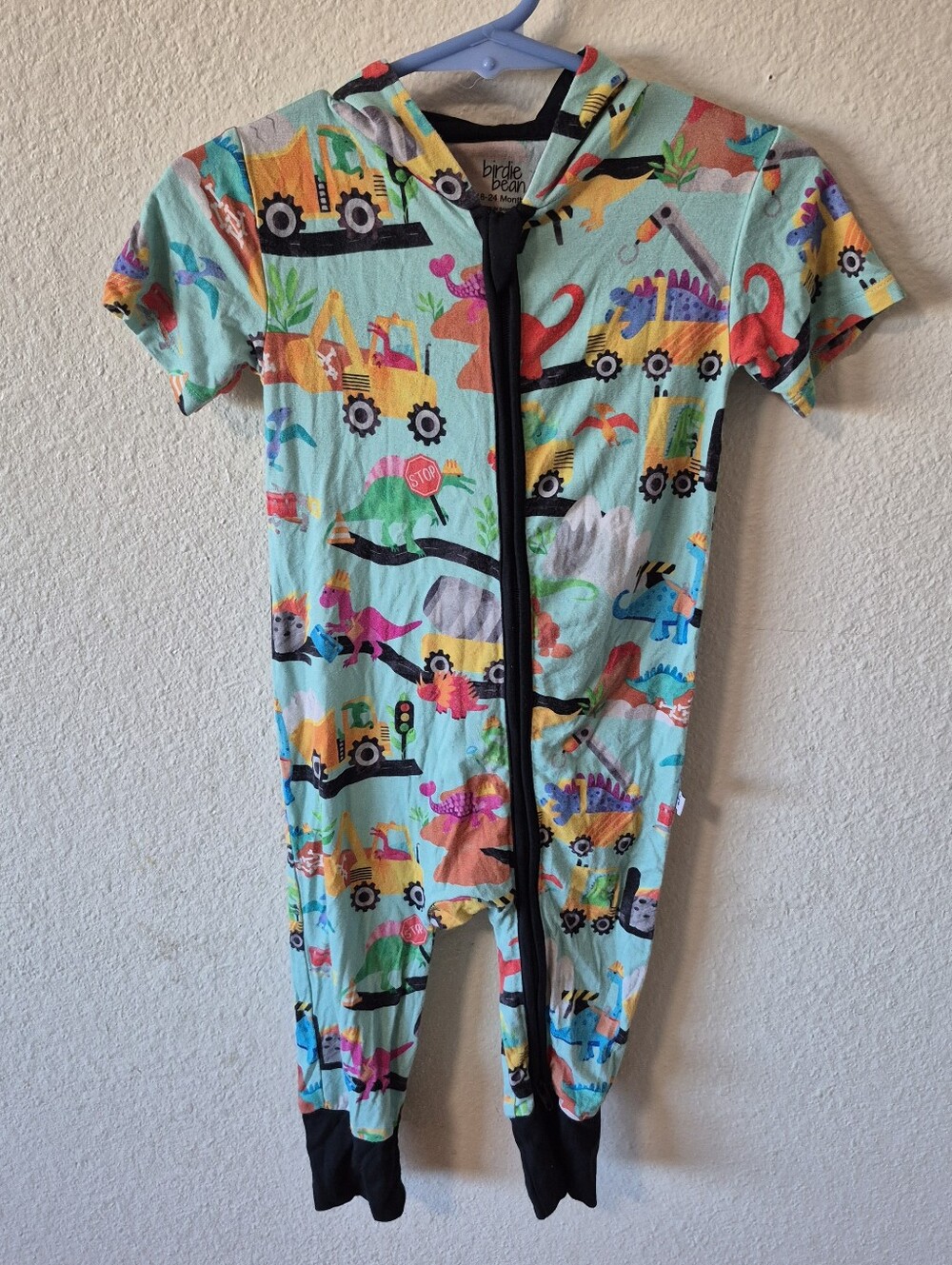 Birdie Bean Zipper Sleeper Dinos And Construction